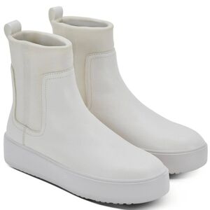 GREATS The Waverly Neoprene Chelsea Women's Blanco sz 9 white boots new